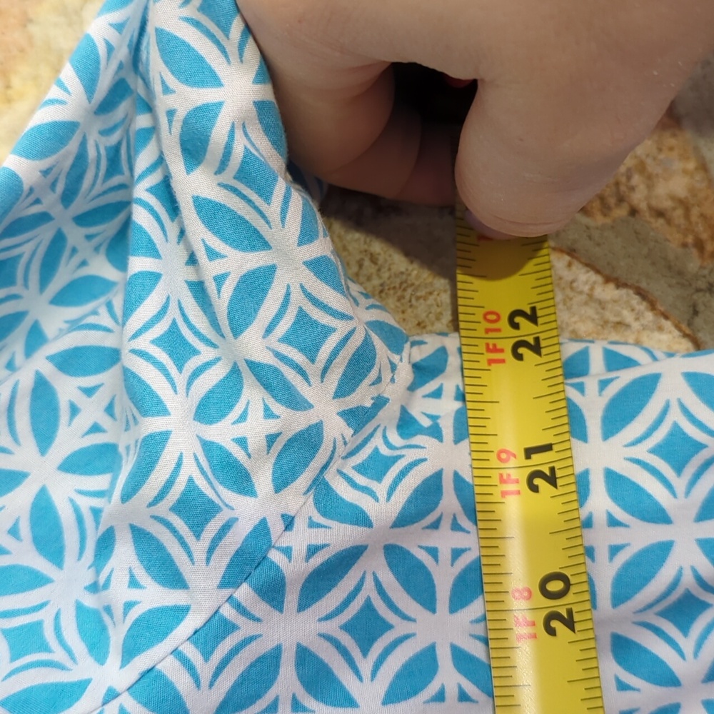 Pendleton Blue And White Cotton Top - Picture 9 of 10
